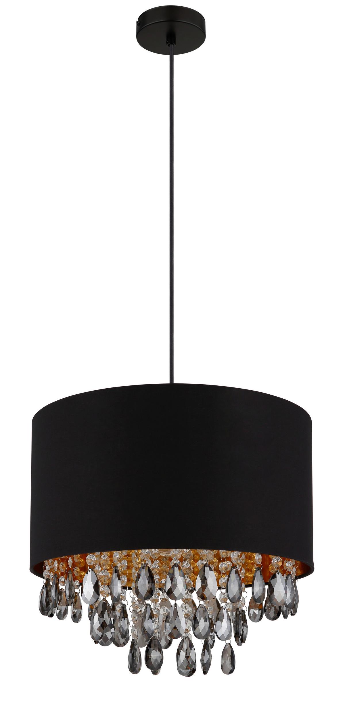 Hängeleuchte 15776h Coletta - Klar/Goldfarben, KONVENTIONELL, Glas/Kunststoff (40/120cm) - Globo