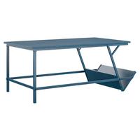 Couchtisch Regal mit Ablagefach Blau - Blau, Design, Holzwerkstoff (105/47/58cm) - MID.YOU