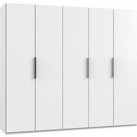 Drehtürenschrank B: 250 Cm Level, Weiß - Weiß, MODERN, Holzwerkstoff (250/216/58cm) - MID.YOU