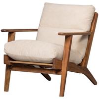 Sessel Houston Naturfarben B: 71 cm - Naturfarben/Akaziefarben, Design, Holz/Textil (71/86/71cm) - Livetastic