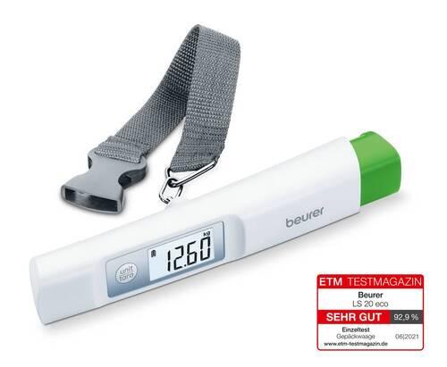 Kofferwaage Ls20 Max. 50 Kg Tragkraft - Weiß, Basics, Kunststoff (3,5/2,8/17,3cm) - Beurer