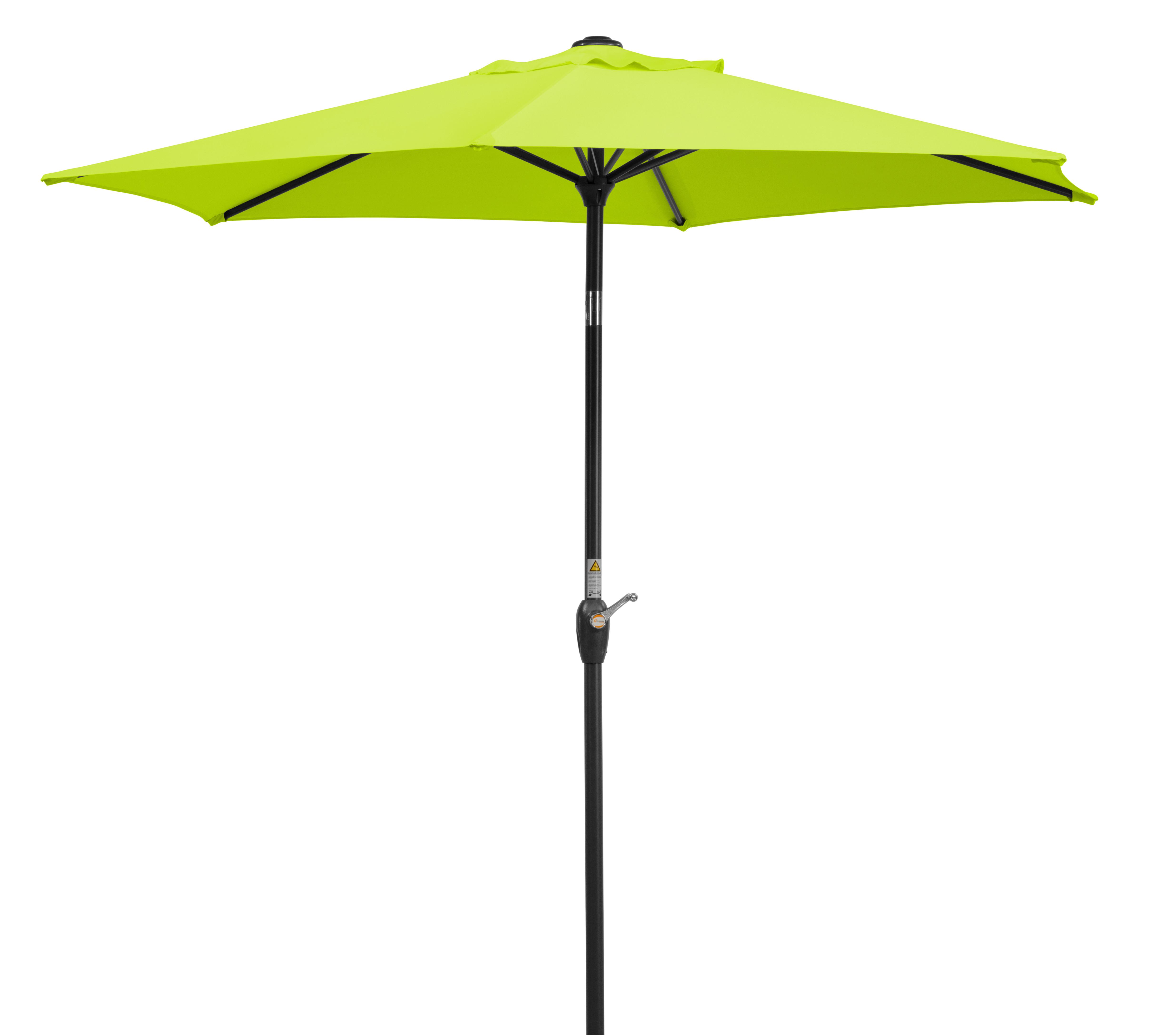 Sonnenschirm Bilbao BxHxT: 220x210x220 cm Hellgrün - Anthrazit/Hellgrün, Basics, Textil/Metall (220/210/220cm) - Schneider