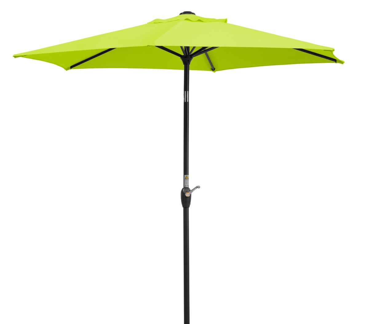 Sonnenschirm Bilbao BxHxT: 220x210x220 cm Hellgrün - Anthrazit/Hellgrün, Basics, Textil/Metall (220/210/220cm) - Schneider