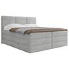 Boxspringbett Mit Bettkasten 180x200 Cm Castel V - Schwarz/Grau, MODERN, Holz/Holzwerkstoff (180/200cm) - MID.YOU