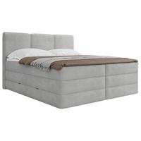 Boxspringbett Mit Bettkasten 180x200 Cm Castel V - Schwarz/Grau, MODERN, Holz/Holzwerkstoff (180/200cm) - MID.YOU