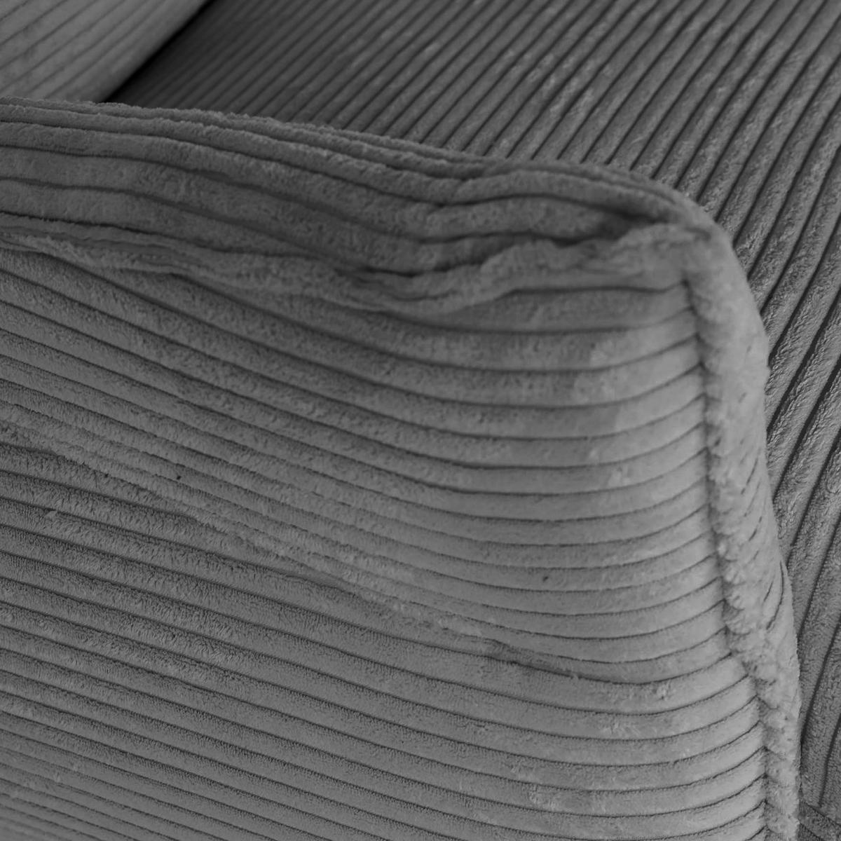 Ohrensessel Lorris - Dunkelgrau/Schwarz, KONVENTIONELL, Textil (83/110/92cm) - MID.YOU