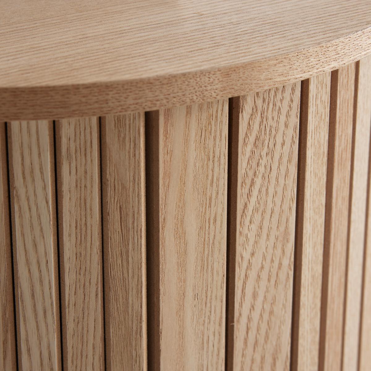 Nočný stolík SKANDY - prírodná farba, Modern, drevo/kompozitné drevo (40/65cm) - Premium Living