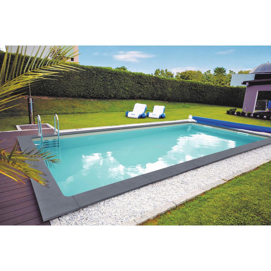 Styroporpool rechteckig Gran Canaria mit Leiter L: 800 cm