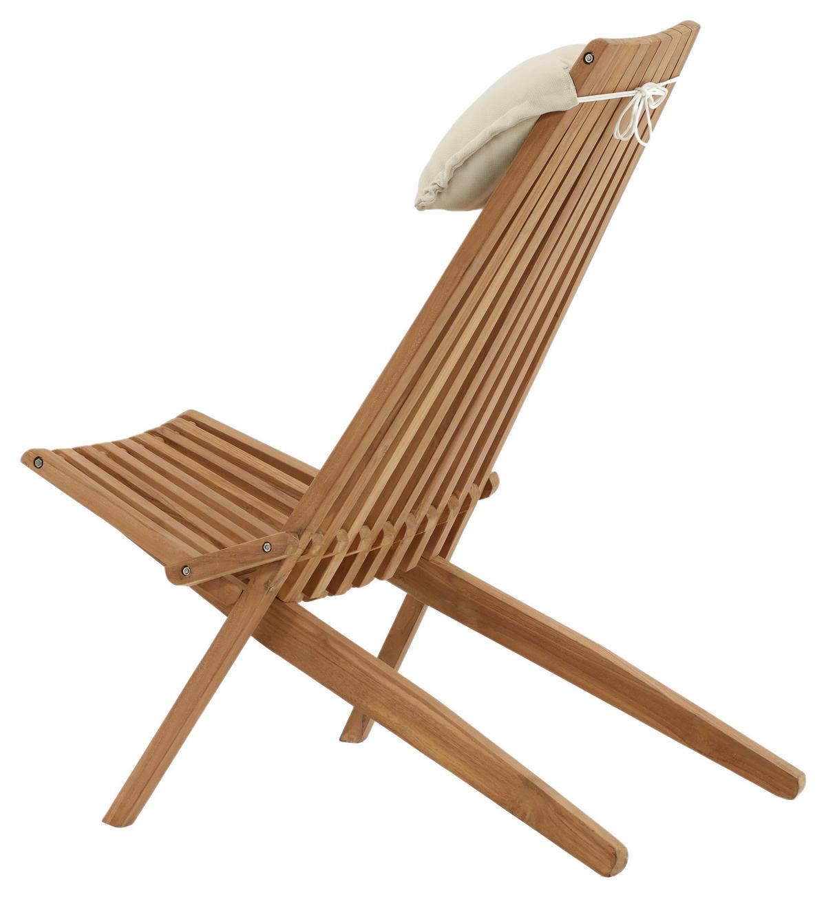 Loungesessel Kenya - Goldfarben, KONVENTIONELL, Holz (86/100/68cm) - Gardenson