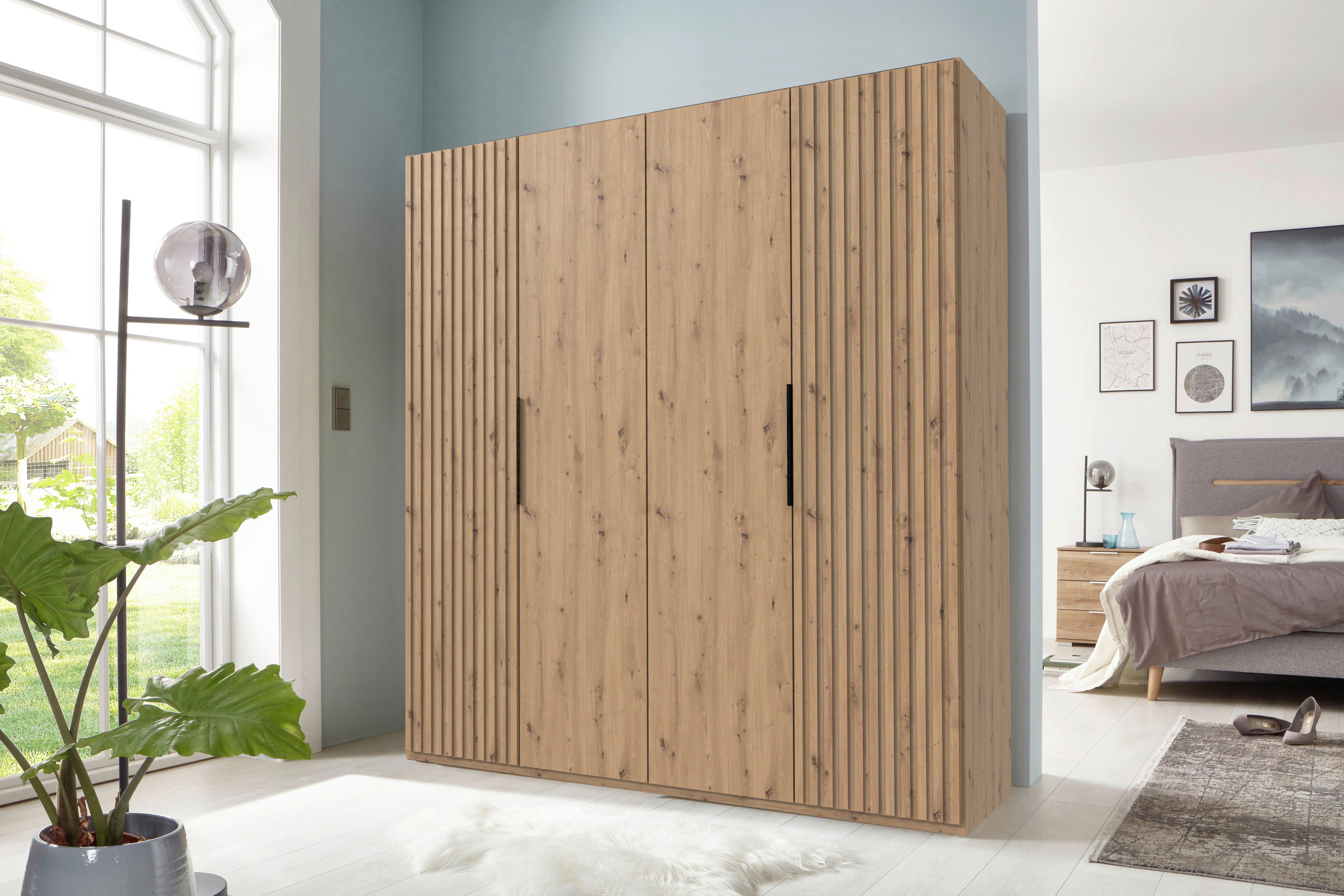 Drehtürenschrank Andorra Eiche Artisan B: 200 cm - Eiche Artisan, MODERN, Holzwerkstoff (200/216/58cm) - MID.YOU