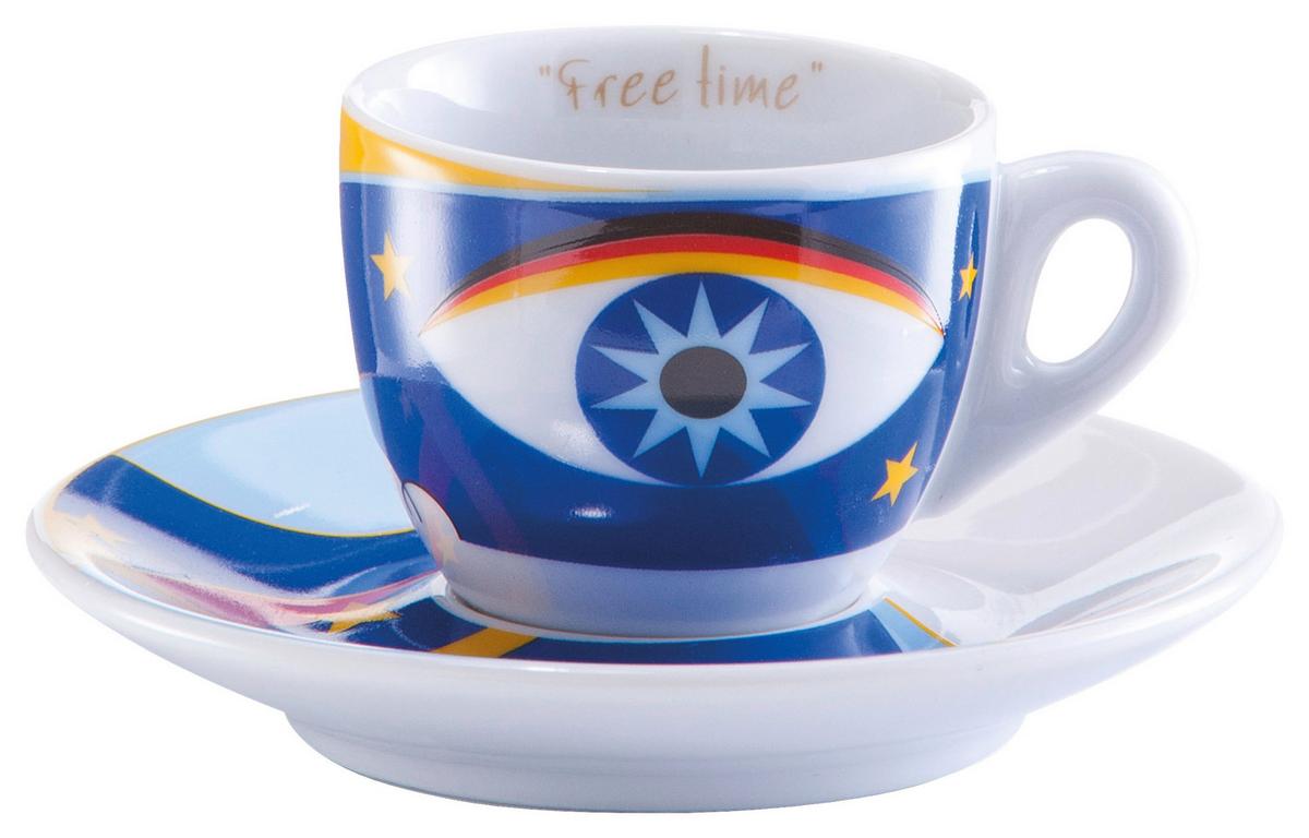 Tassenset Magic Eyes Multicolor B: 32 Cm - Multicolor, Basics, Keramik (32/13/9cm) - Zeller Present