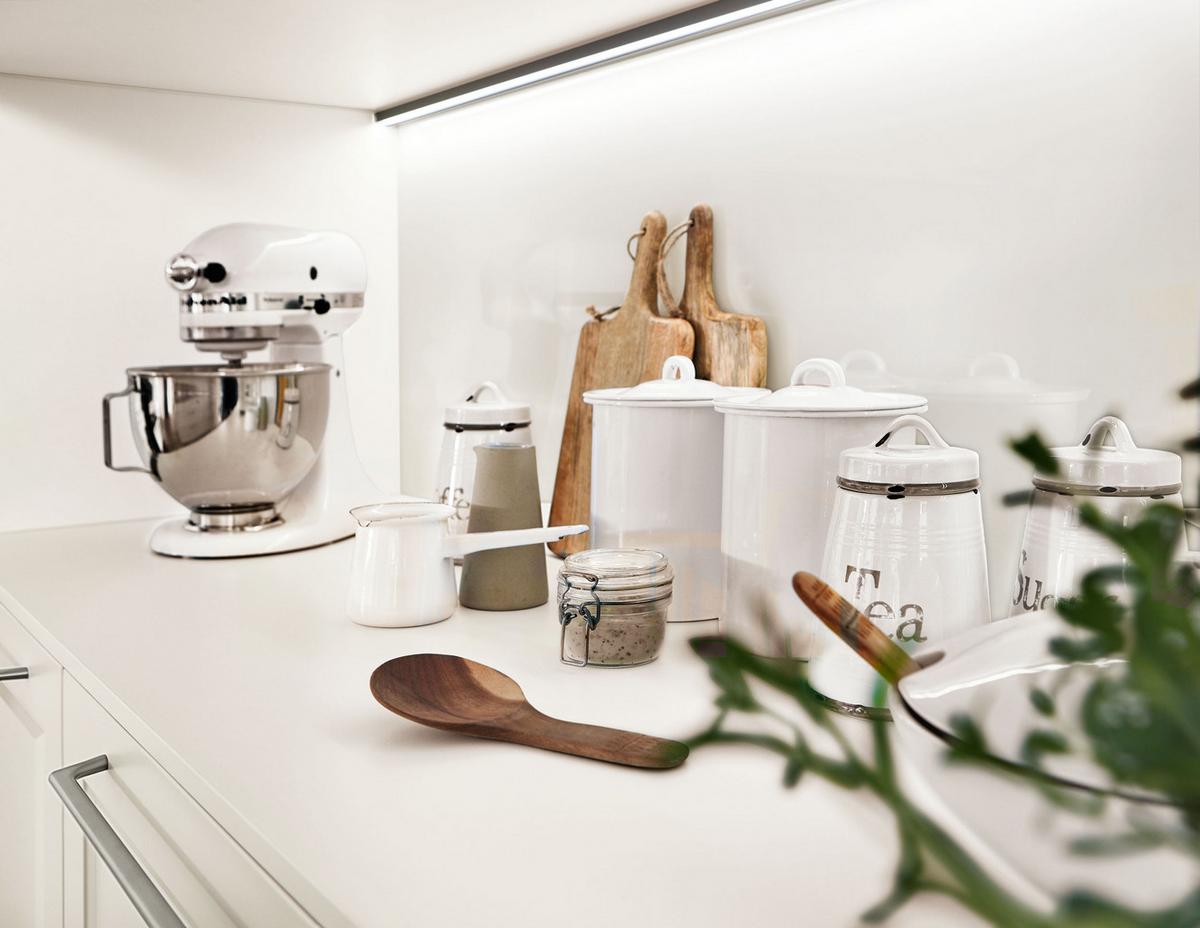 Einbauküche Columbia Frei Planbar Landhausstil - Eichefarben/Weiß, MODERN, Holzwerkstoff - Vertico