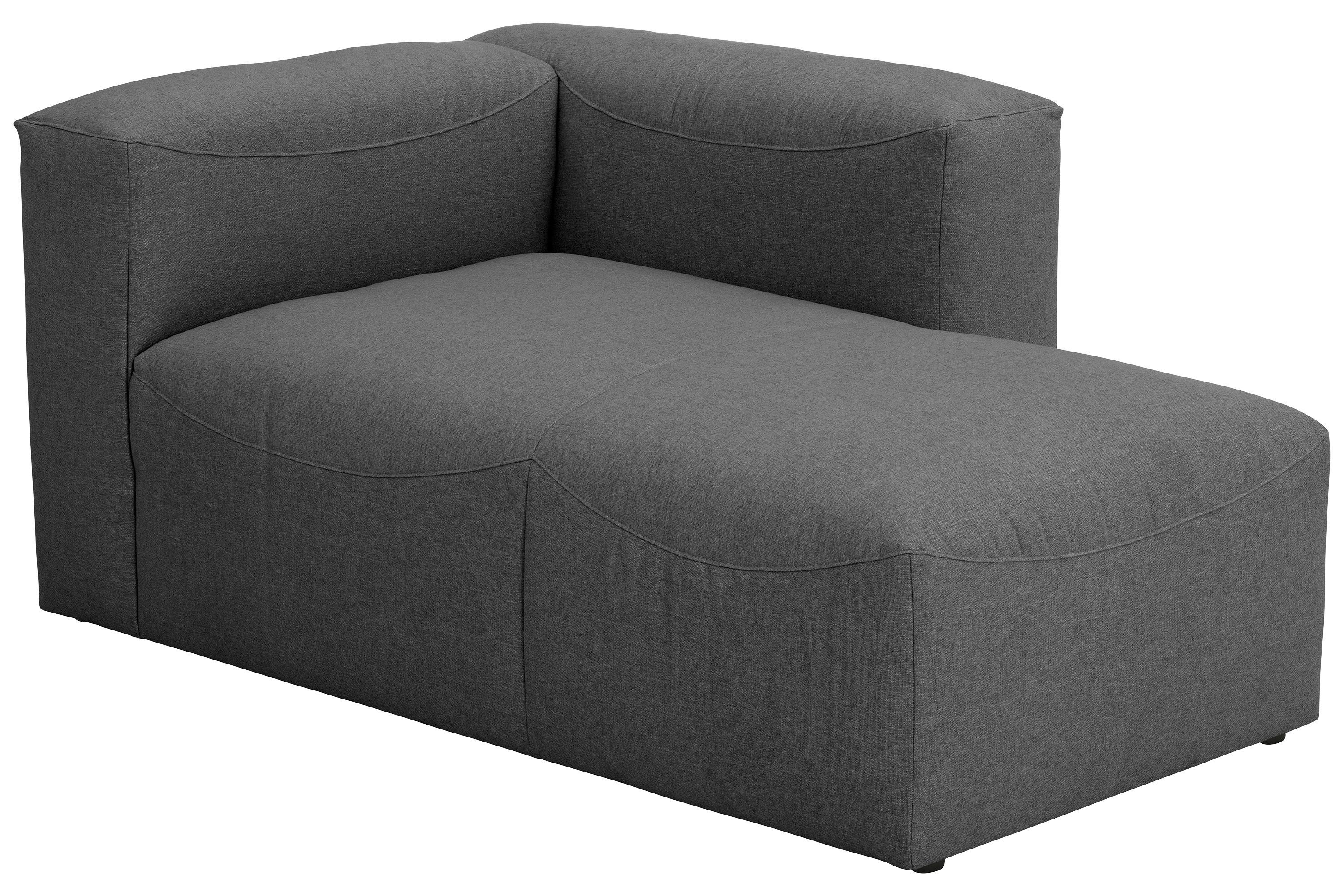 Recamiere Lena Anthrazit Rücken Echt - Anthrazit, Design, Textil (160/73/100cm) - Max Winzer