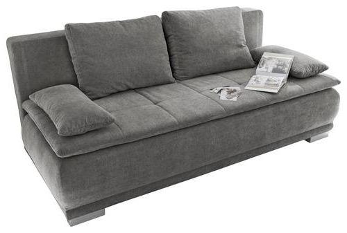 Rozkladací pohovka Luigi šedá - šedá/barvy stříbra, Moderní, kompozitní dřevo/textil (208/93/105cm) - MID.YOU