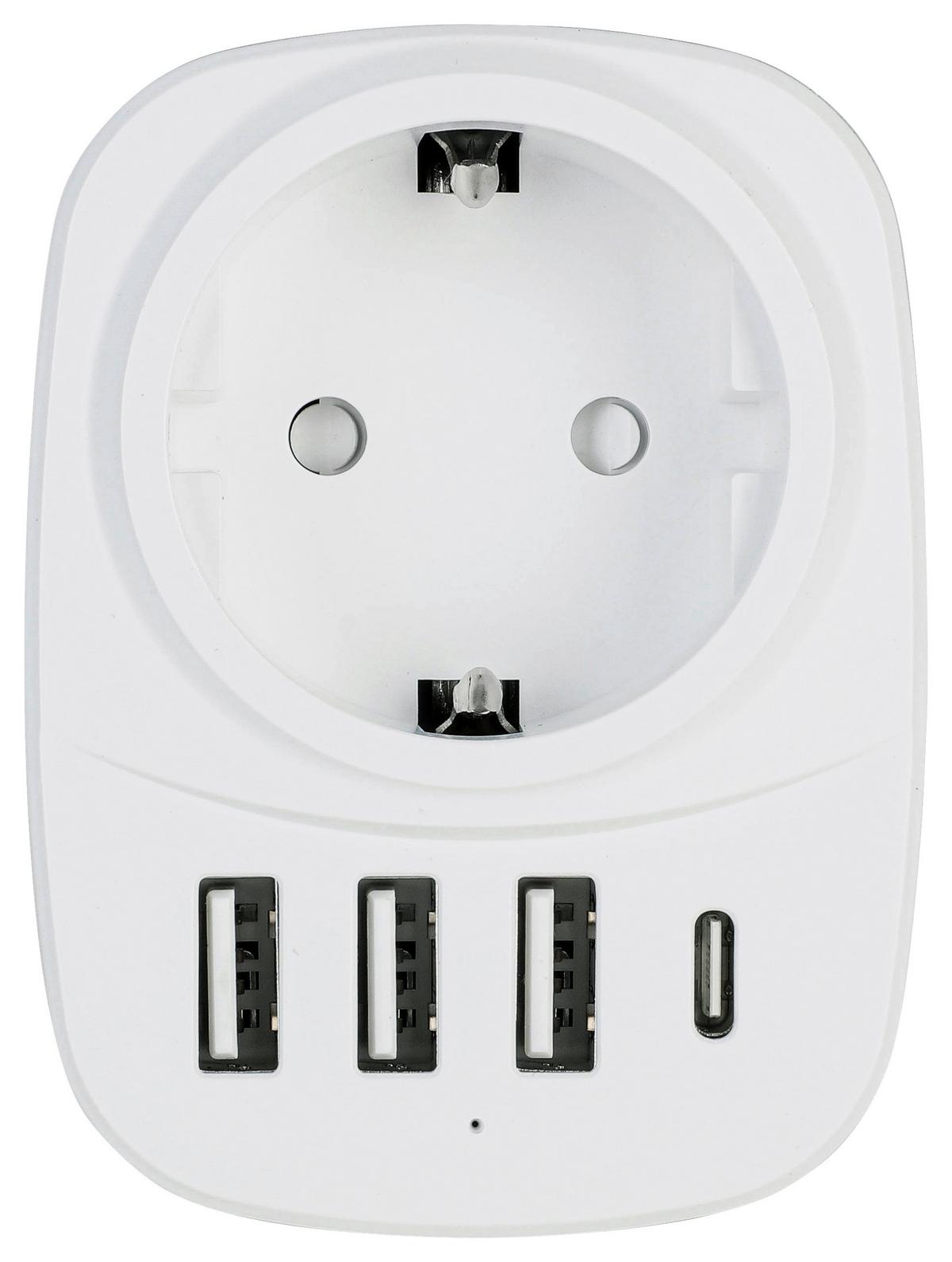 ROZBOČOVACÍ ADAPTÉR DO ZÁSUVK ALRO - biela, Konventionell, kov/plast (8/6/8cm) - Mömax