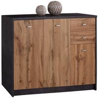 KOMODA 4-YOU YUK05 - sivá/farba duba, Modern, kompozitné drevo (109,1/85,4/34,6cm)