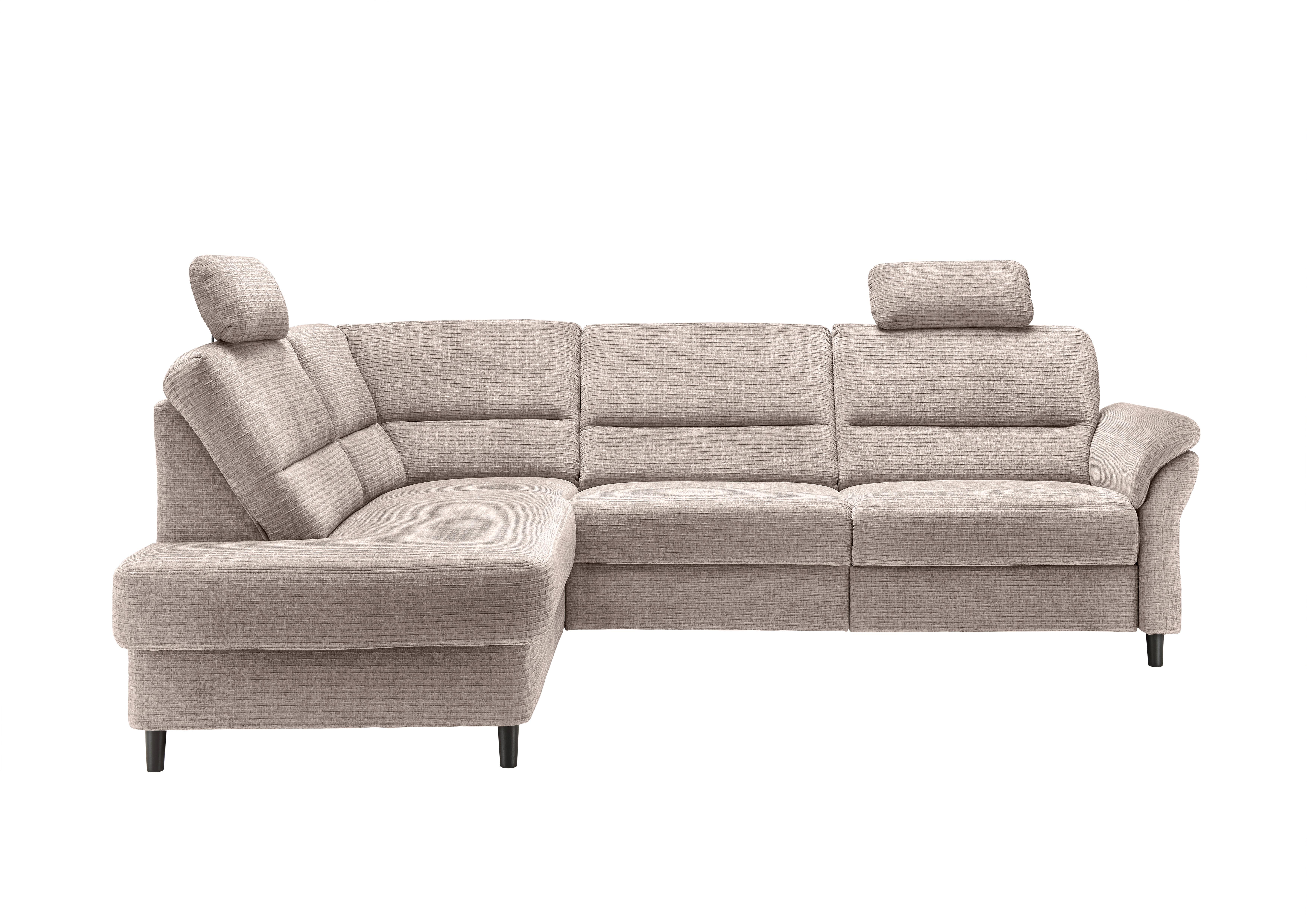 Ecksofa Cavoli Beige Relaxfunktion S: 190x266 cm - Beige/Schwarz, MODERN, Textil (190/266cm) - Livetastic