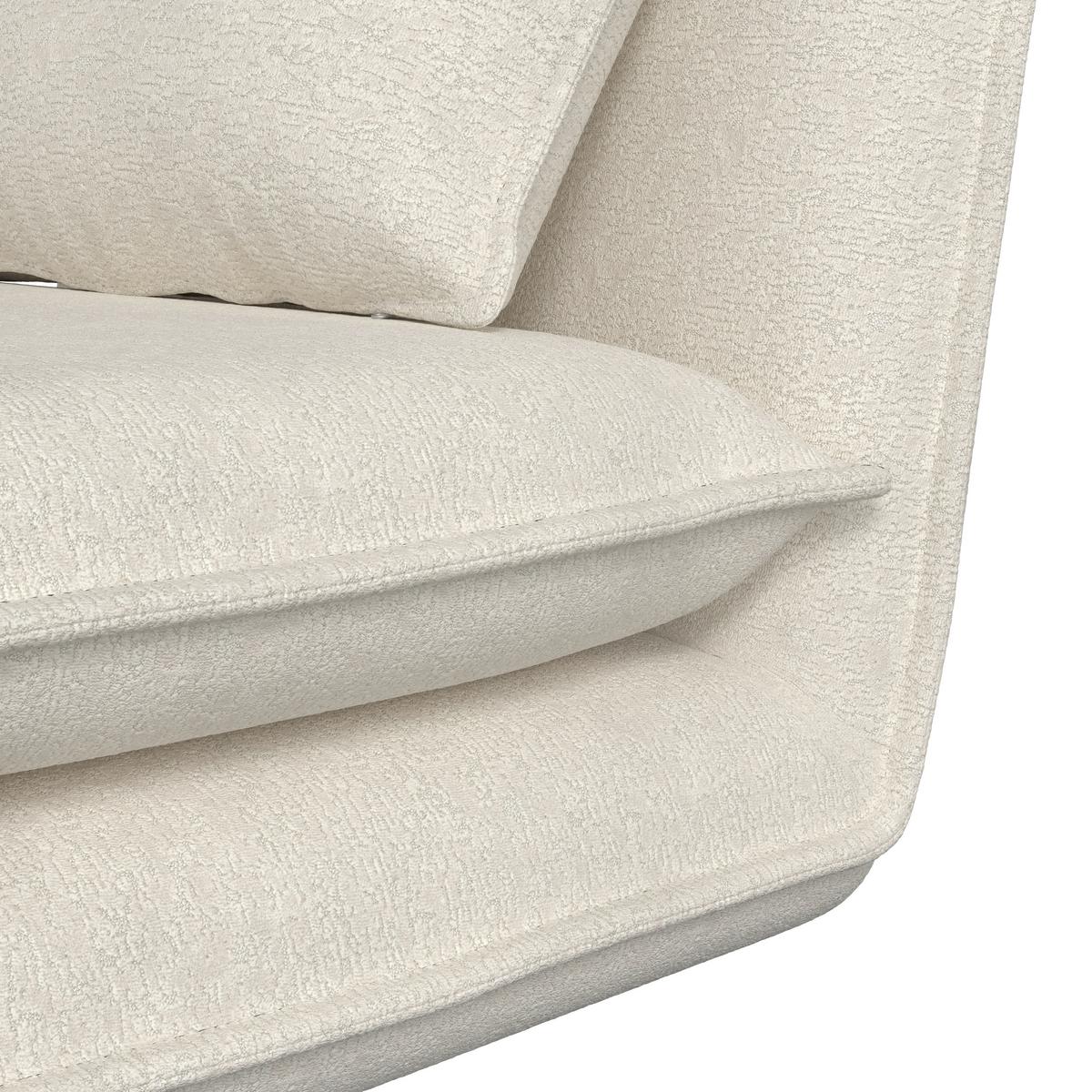 Rozkladacie kreslo MACY, biela, max. 120 kg - biela, Modern, kov/textil (83/35/65cm) - Bessagi Home