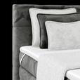 Boxspringbett mit Topper und Bettkasten 160x200 cm Medino - Anthrazit, KONVENTIONELL, Holz/Holzwerkstoff (160/200cm) - Luca Bessoni