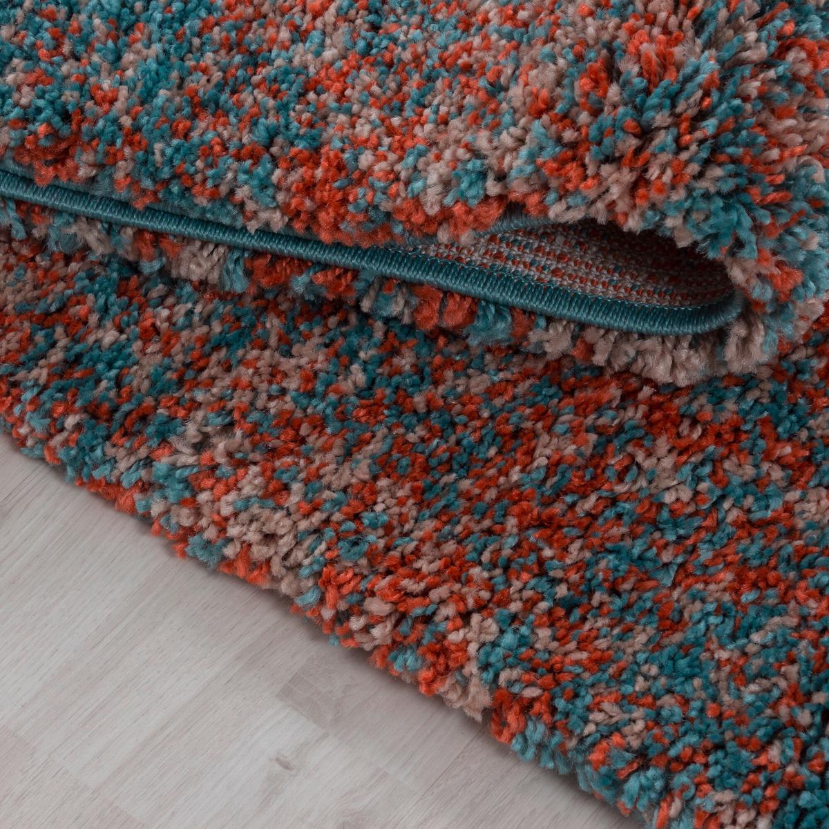 Hochflorteppich Enjoy - Terracotta, KONVENTIONELL, Textil (160/160cm) - Novel