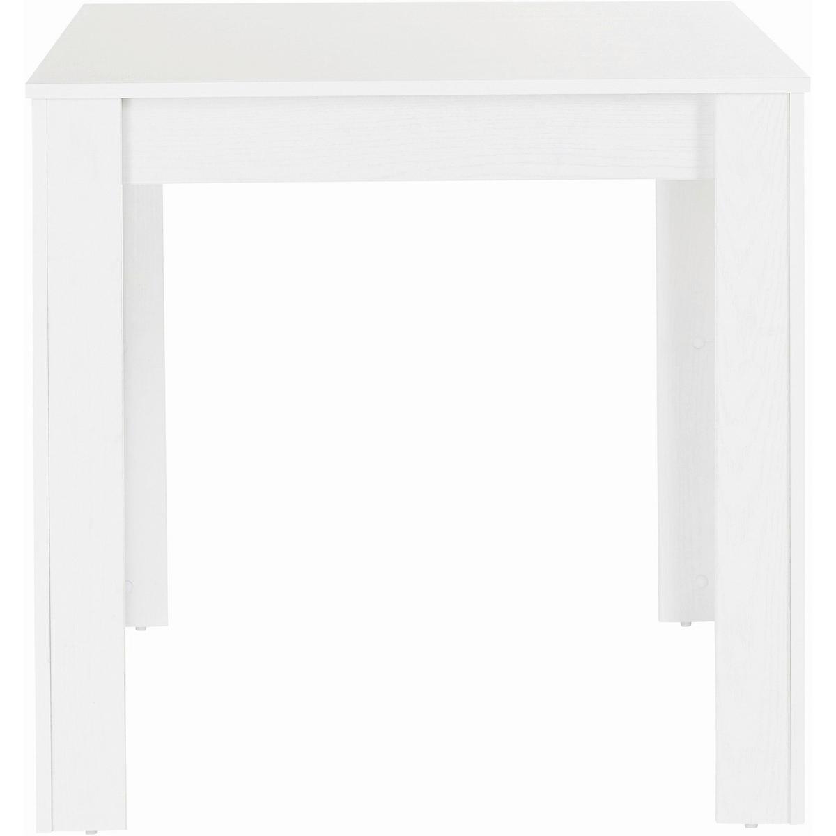 Esstisch Lynn Weiß L: 80cm - Weiß, Design, Holzwerkstoff (80/75/80cm) - MID.YOU