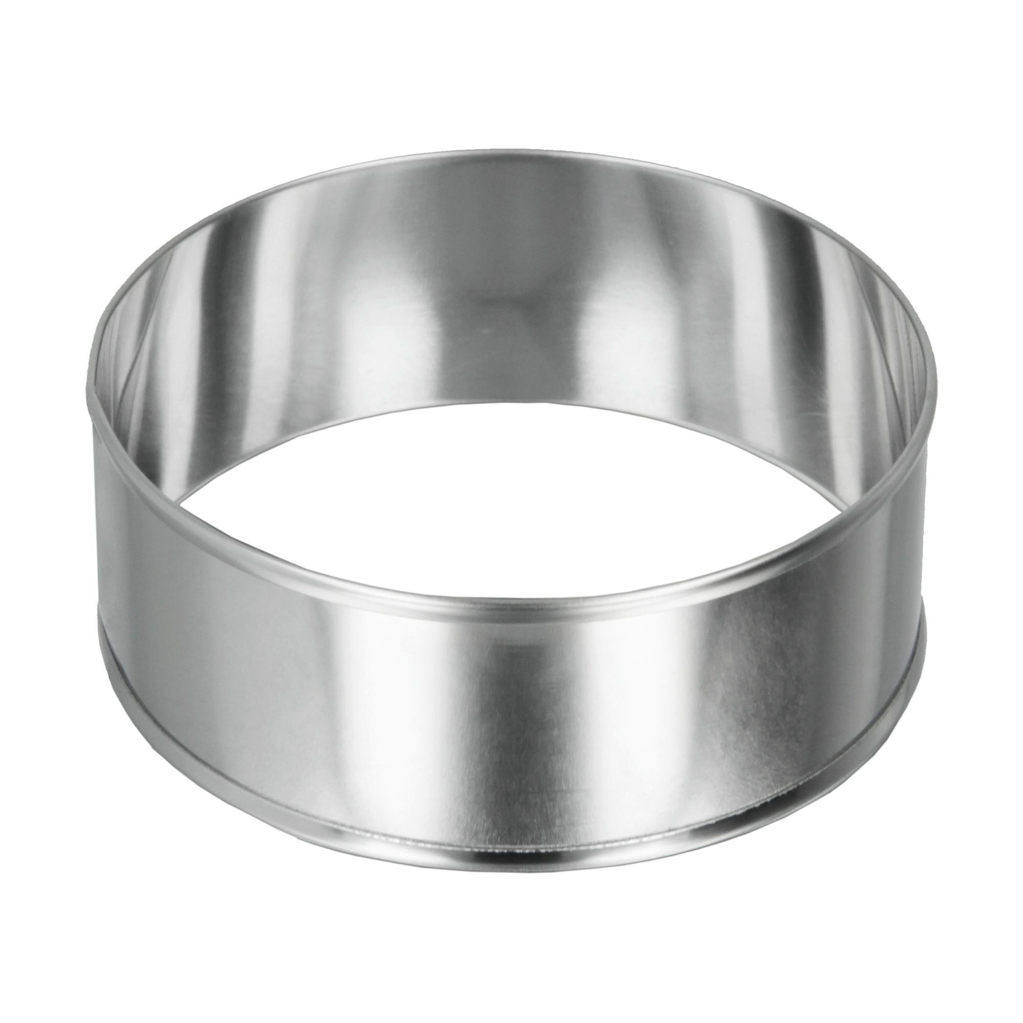 Dessertring Marc Ø 8,5 Cm Edelstahl, 2 Stk. - Edelstahlfarben, Basics, Metall (8,5/3cm) - Metaltex