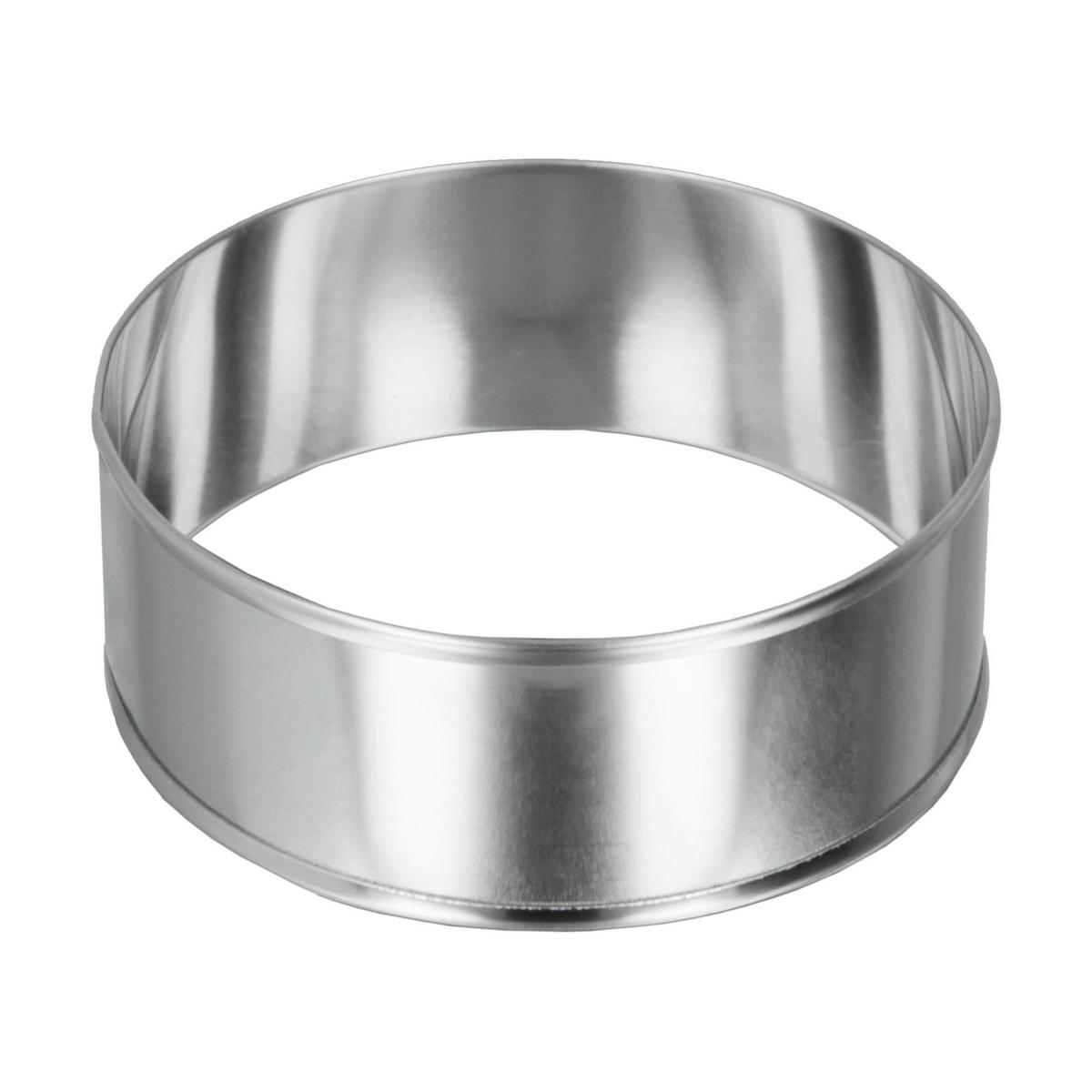 Dessertring Marc Ø 8,5 Cm Edelstahl, 2 Stk. - Edelstahlfarben, Basics, Metall (8,5/3cm) - Metaltex