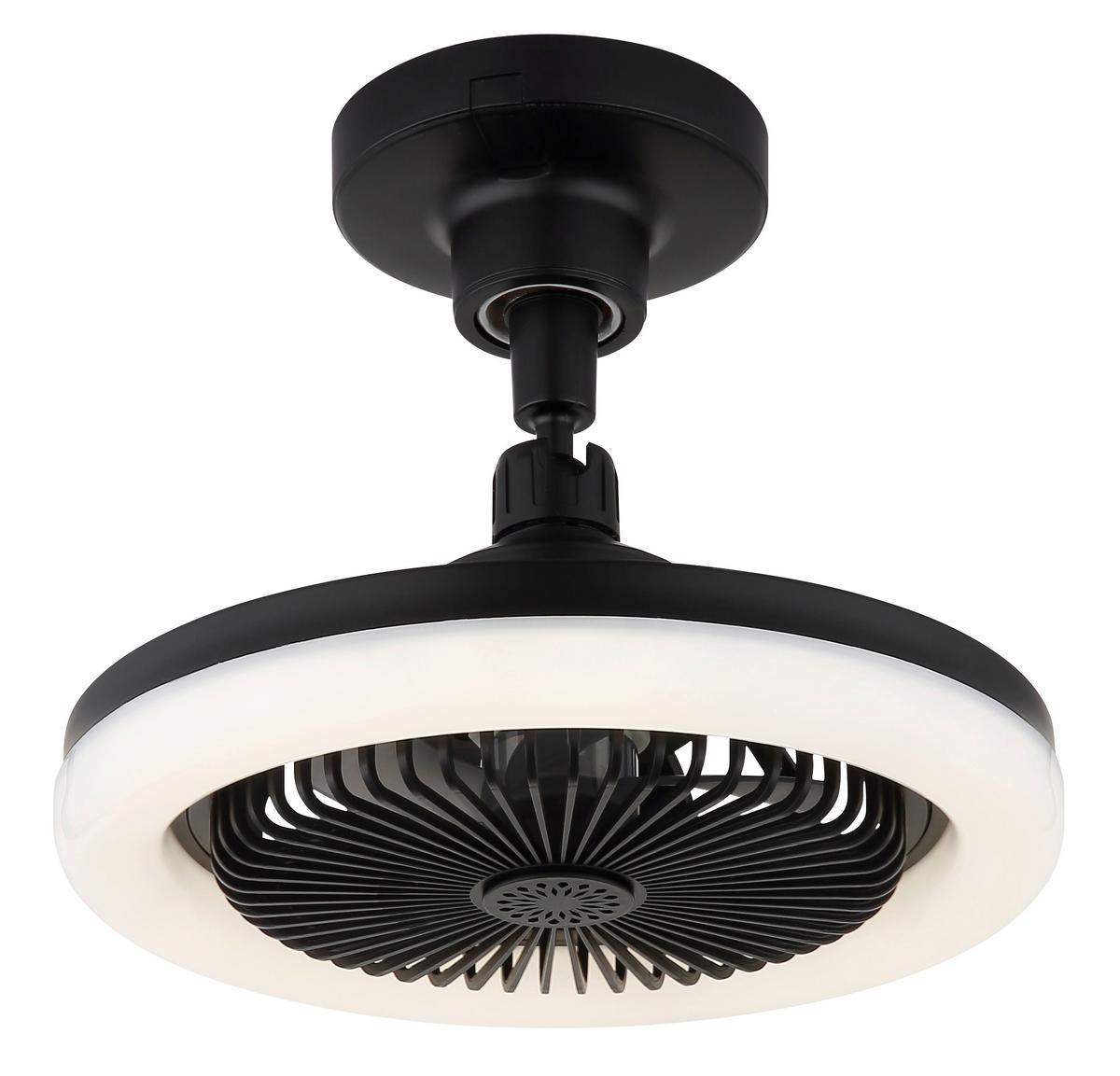 Deckenventilator Memory-Funktion - Schwarz/Weiß, Design, Kunststoff (25,8/21,7cm) - Globo