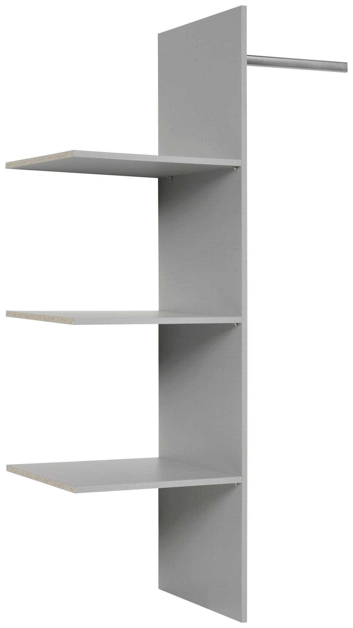 Inneneinteilung Wäscheeinteilung - Grau, MODERN, Holzwerkstoff/Metall (87/148/50cm) - MID.YOU