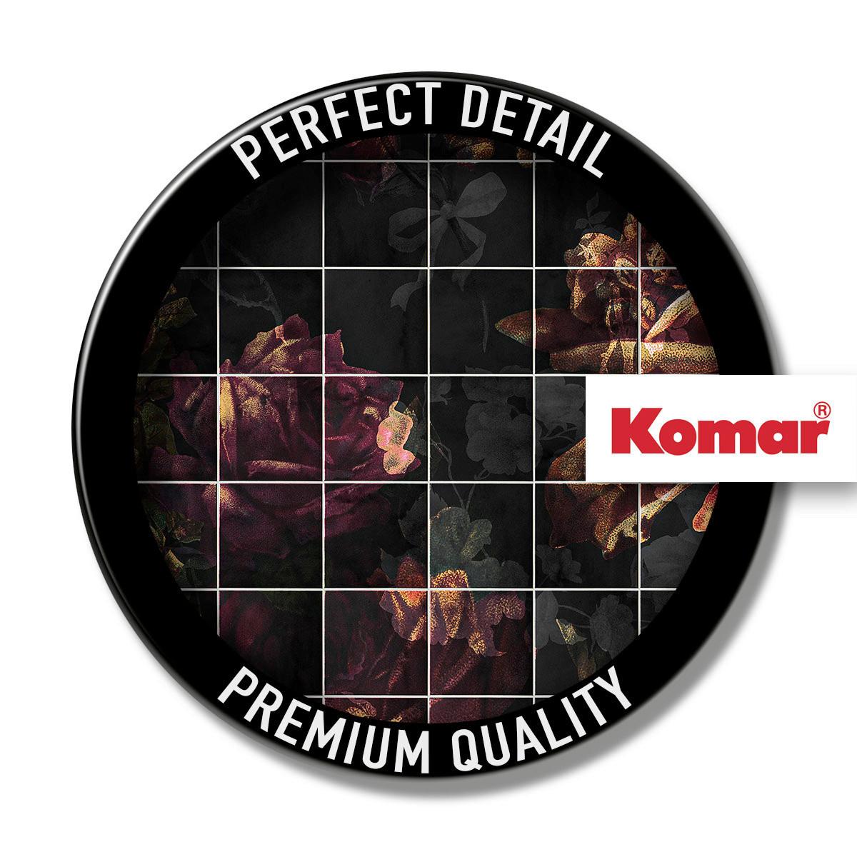 Fototapete Tiles Flowers - Multicolor, Trend, Papier (400/280cm) - Komar