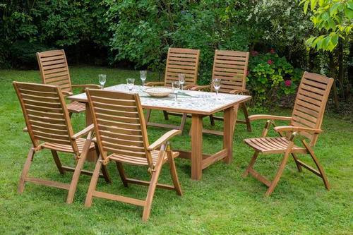 Gartensessel Klappbar Paraiba Echtholz Akazie - Akaziefarben, ROMANTIK / LANDHAUS, Holz (63/114/95cm) - Gardenson