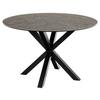 Esstisch Rund Heaven 119x75,5 cm Schwarz - Schwarz, MODERN, Keramik/Metall (119/119/75,5cm) - MID.YOU