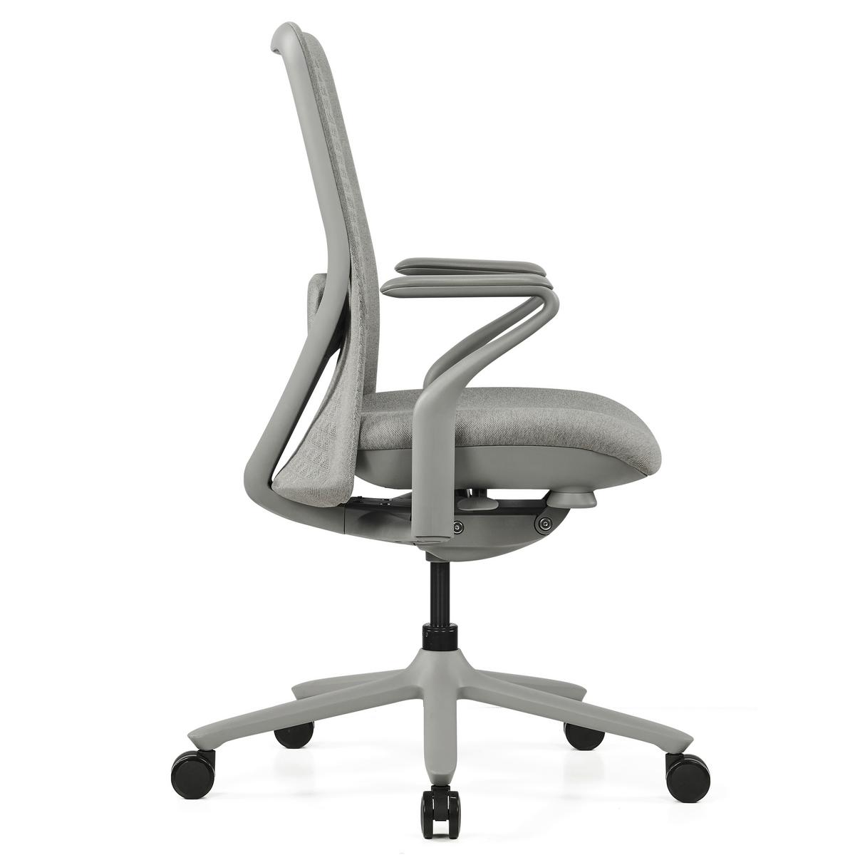 DREHSTUHL Vervio Grau B: 63cm - Grau, MODERN, Kunststoff/Textil (63/111/67cm) - MID.YOU