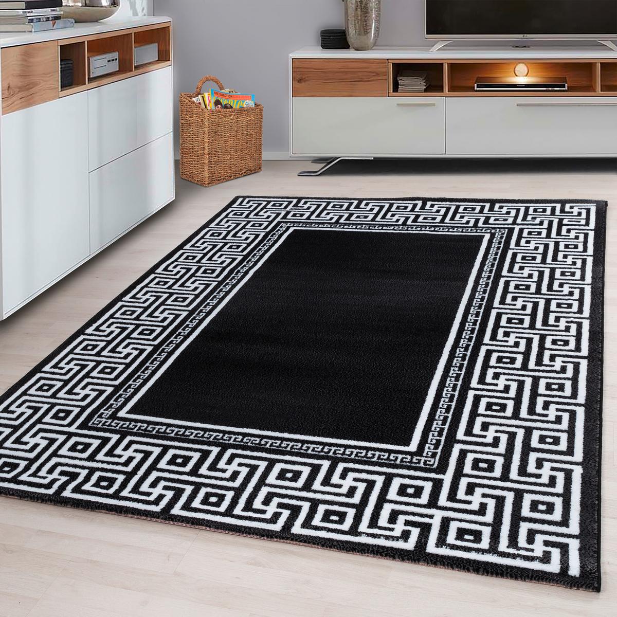 Flachwebteppich Parma - Schwarz, Design, Textil (240/340cm) - Novel