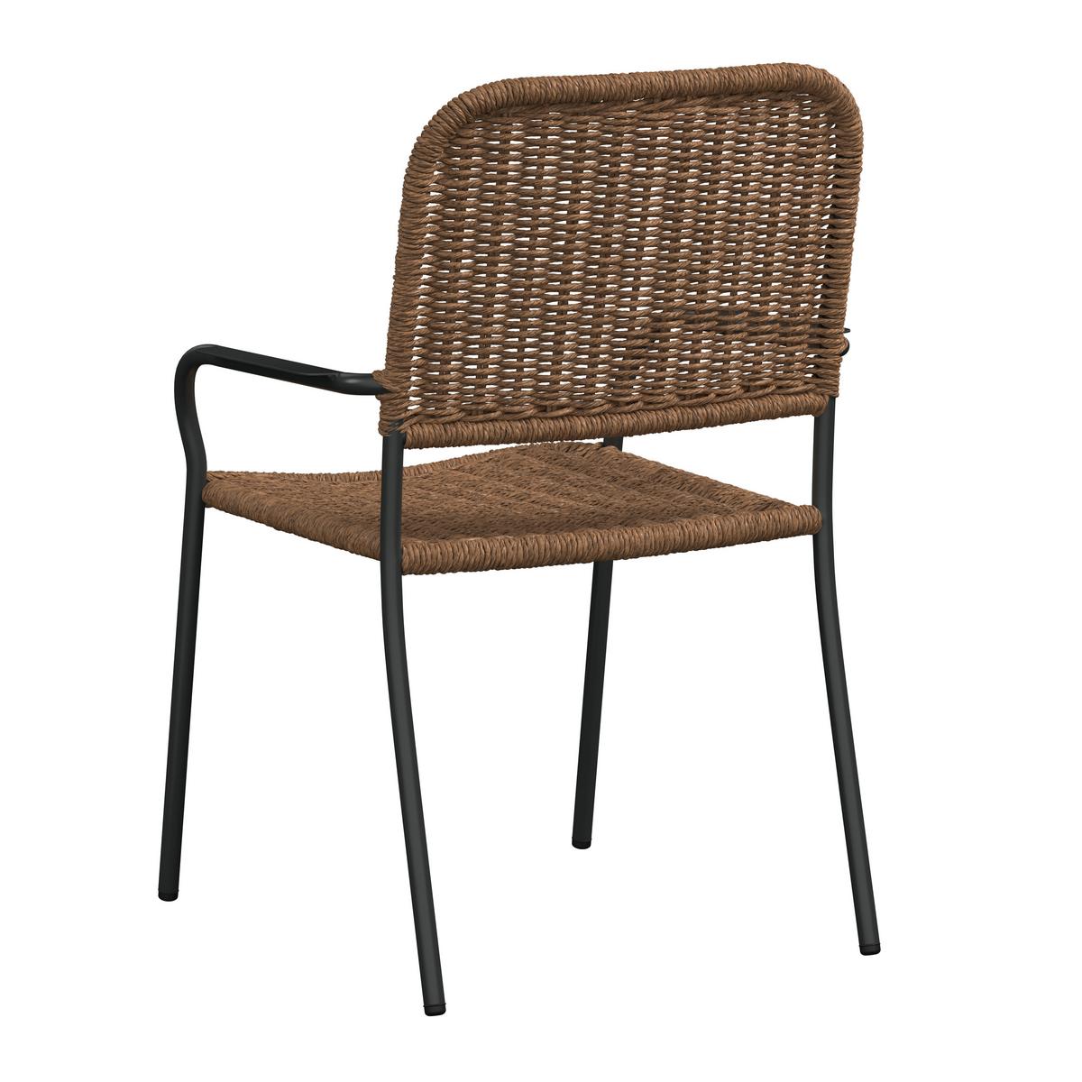 Gartensessel Clara - Gelb/Braun, MODERN, Kunststoff/Metall (58/63/90cm) - Beldano