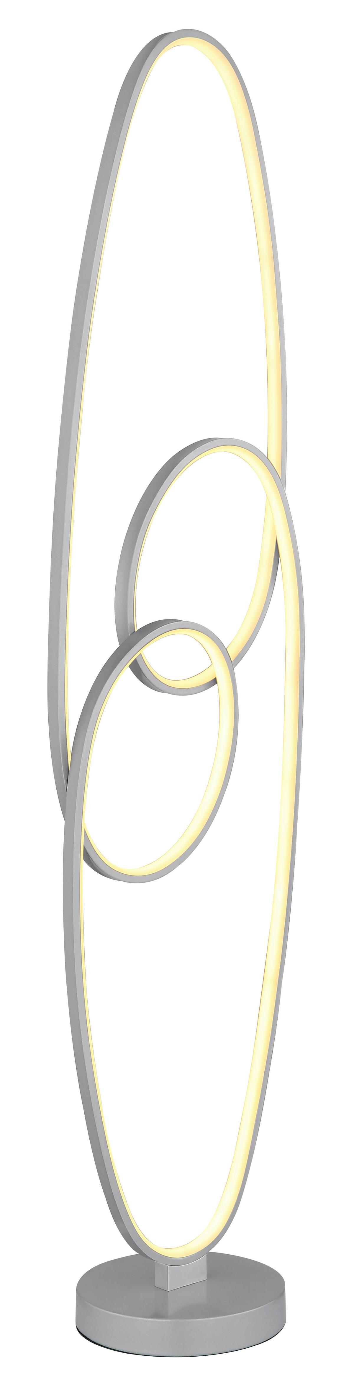 LED-Stehleuchte 67177-36sn - Transparent/Silberfarben, Design, Kunststoff/Metall (29/20/122cm) - Globo