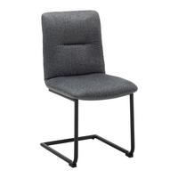 Židle SARAH šedá - šedá/černá, Moderní, kov/dřevo (49/88/59cm) - Bessagi Home