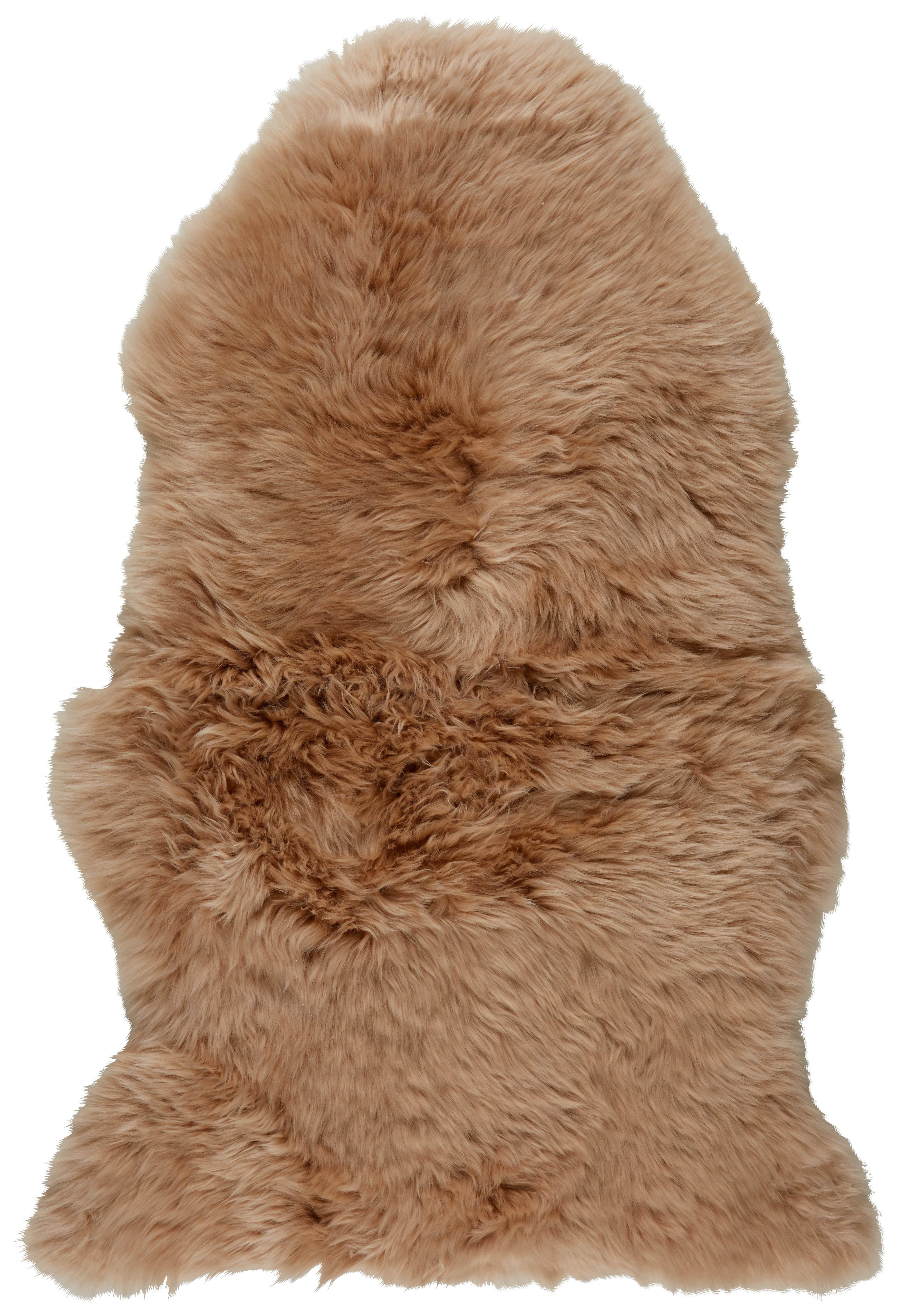 OVČÍ KOŽEŠINA Lea, 60/90cm, zlatohnědá - barvy zlata, textil (60/90cm) - Modern Living