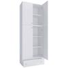 Skrinka na topánky Lona XXL, so zásuvkou, š. 70cm - čierna/sivá, Konventionell, kompozitné drevo/plast (70/200/39cm) - MID.YOU