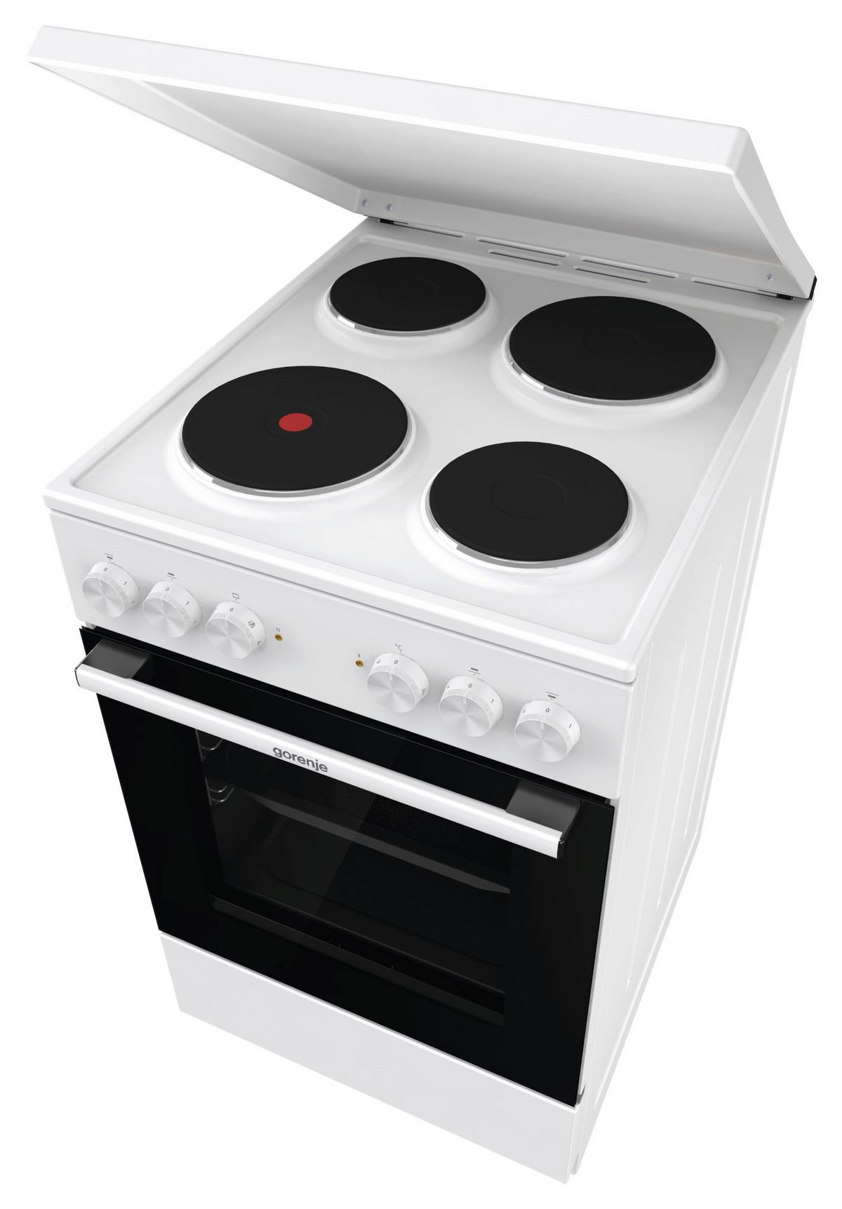 Herd Ge5a23wh - Weiß, Basics, Glas/Metall (50/85/59,4cm) - Gorenje