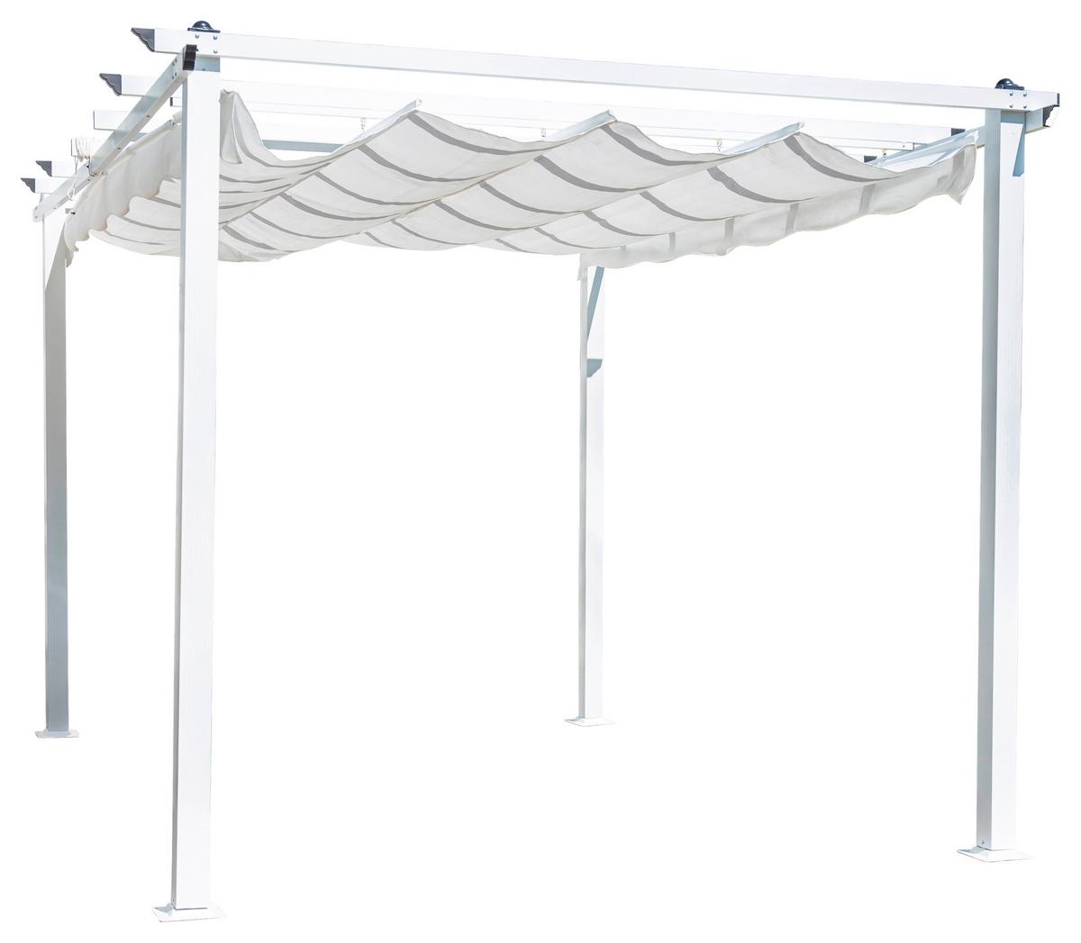 Pavillon Lazio BxHxT: 345x246x 395cm Wetterbeständig - KONVENTIONELL, Textil/Metall (345/246/395cm) - Gardenson
