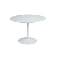 Esstisch Weiß B: 110 cm - Weiß, MODERN, Holzwerkstoff/Metall (110/110/75cm) - Livetastic