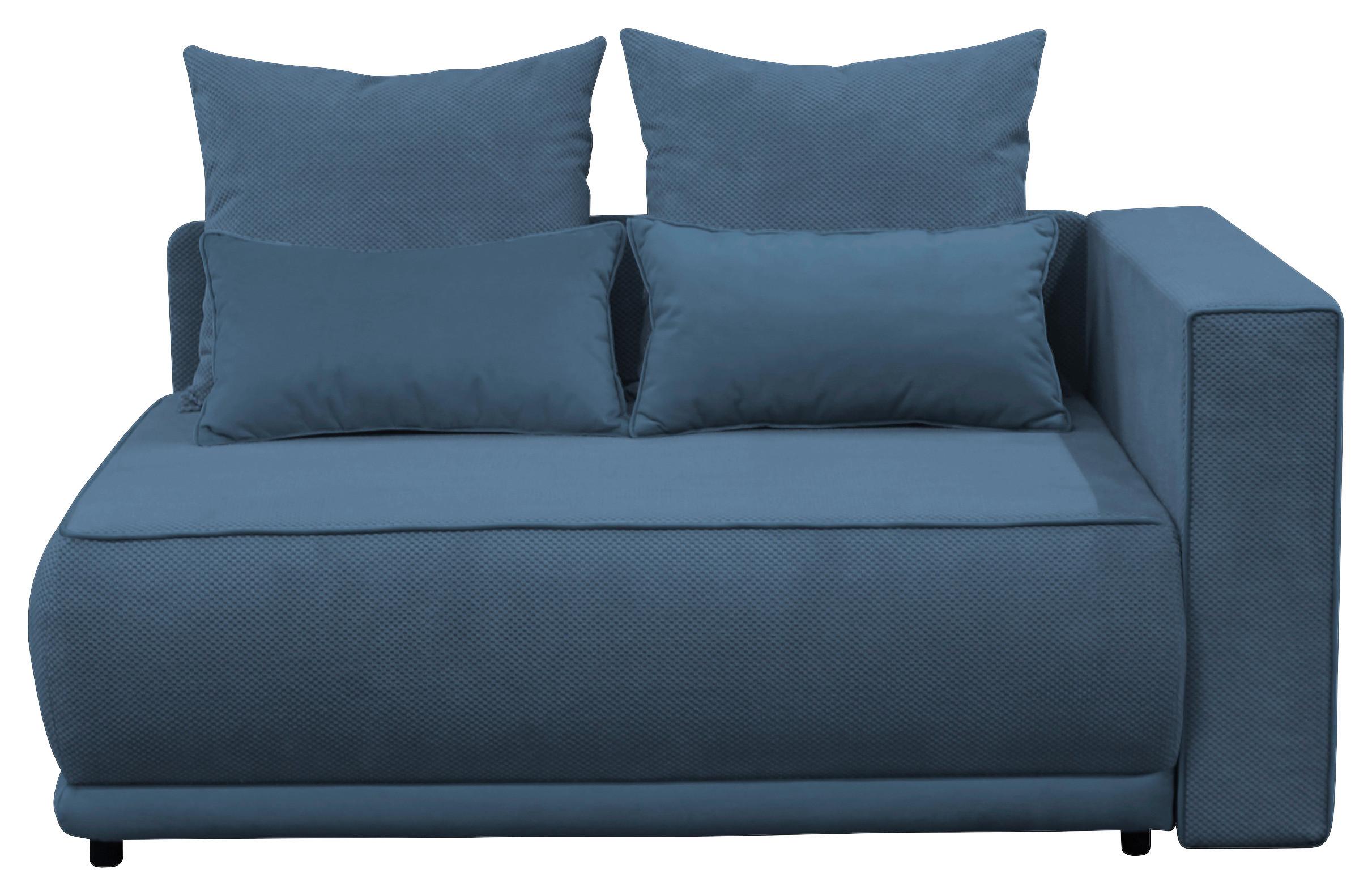 Récamiere Iga Re Blau B: 168 cm - Blau/Rosa, Design, Textil (168/73/99cm) - MID.YOU