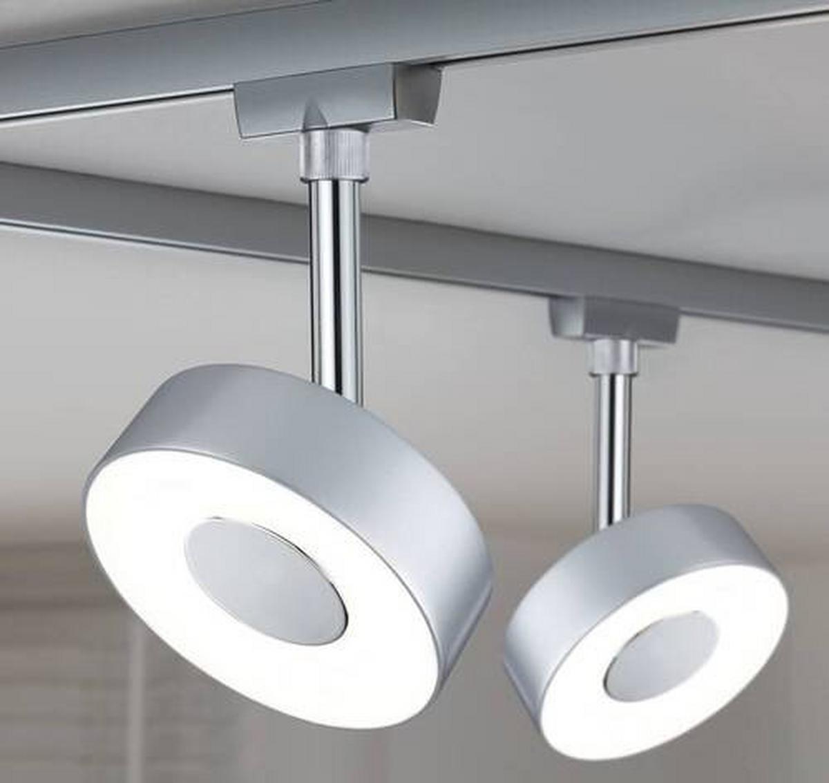Schienensystem Urail Strahler 96799 In Chromfarben - Chromfarben, Basics, Kunststoff/Metall (9,8/14,7cm) - Paulmann