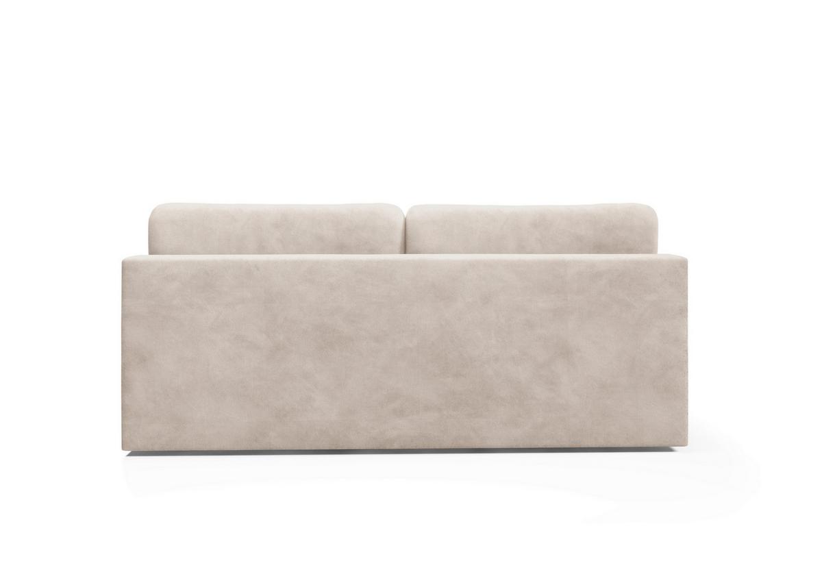 Schlafsofa Maron Beige B: 219cm - Beige/Schwarz, Design, Textil (219/94/110cm) - Livetastic