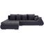 Wohnlandschaft In L-Form Boom 207x302 cm - Dunkelgrau/Anthrazit, Basics (207/302cm) - Ombra Wohnlandschaft In L-Form Boom 207x302 cm - Dunkelgrau/Anthrazit, Basics (207/302cm) - Ombra