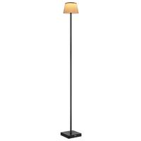 Akku-stehleuchte 58434sbb - Schwarz/Braun, Design, Kunststoff/Metall (14/14/120cm) - Globo
