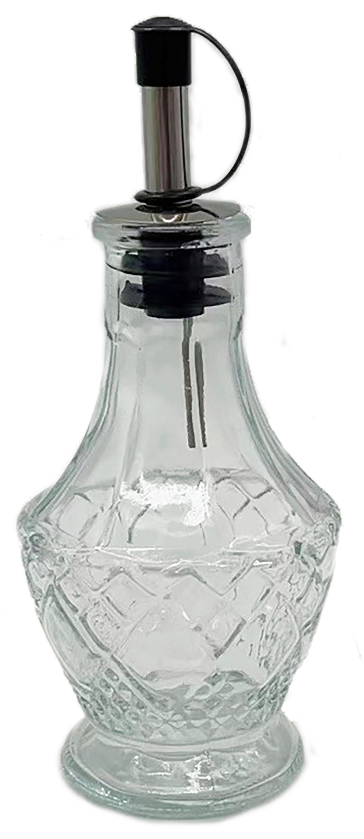 Láhev na olej OIL - 120 ML - černá/čiré, Moderní, kov/plast (6,6/15cm) - Mömax