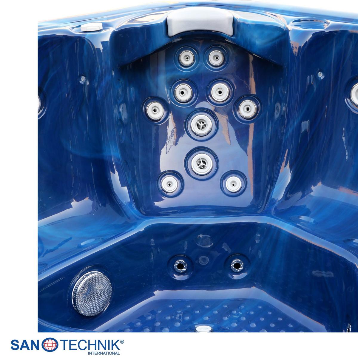 Whirlpool Kunststoff XXL1913 210x210x95 cm - Blau, Basics, Kunststoff (210/95/210cm)