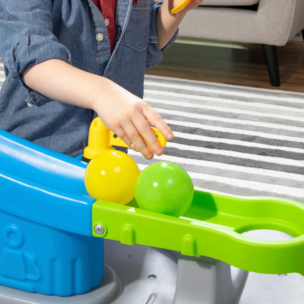 Ballspieltisch Fahren und Rollen ab 2 Jahren + 10 Bälle - Blau/Orange, Basics, Kunststoff (58/90/69cm)